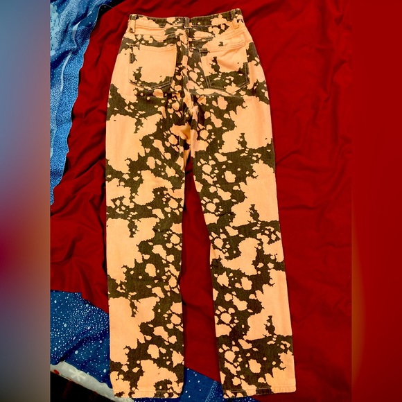 Cow Print Relaxed Straight Leg Jeans - Picture 2 of 7